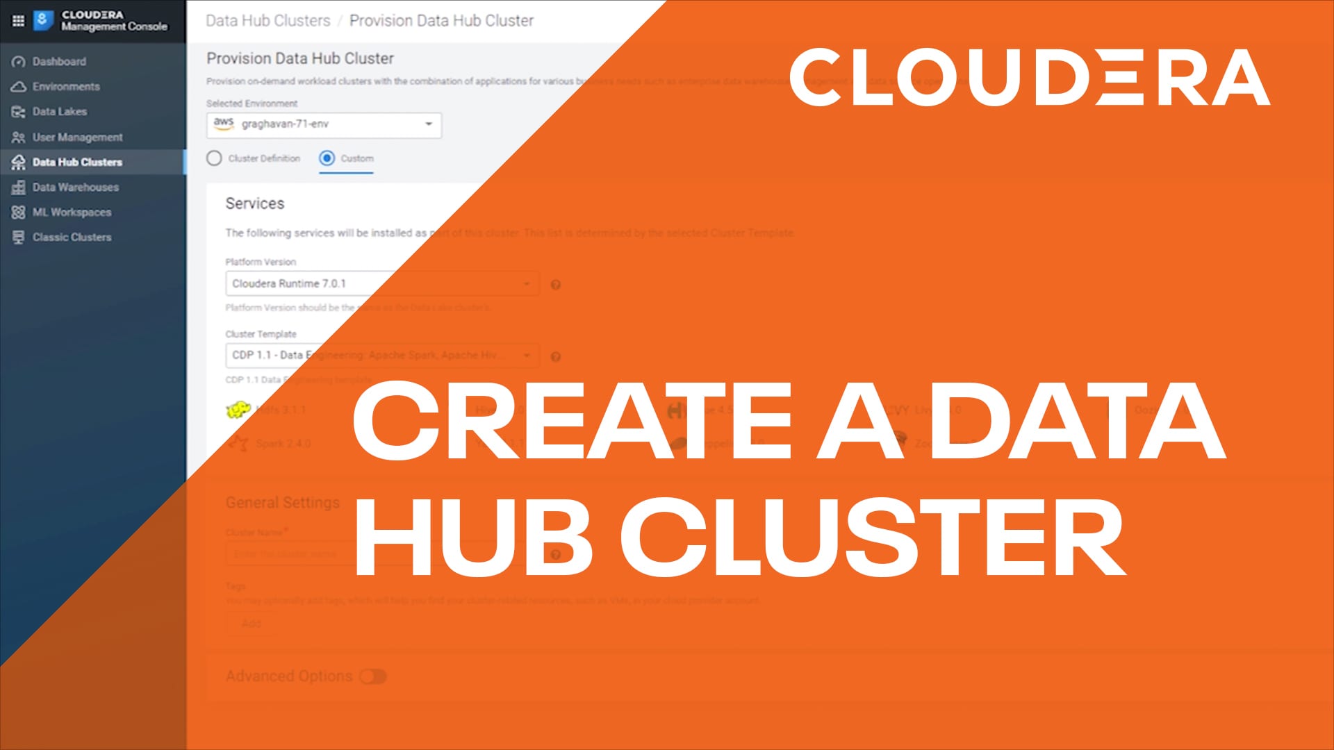 Data Hub - How to Make a Cluster