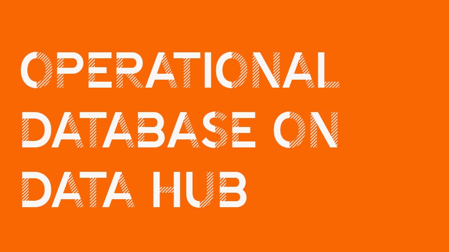 Data Hub의 Operational Database 영상